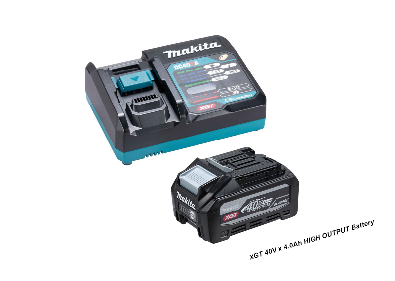 Makita XGT 40V Single Rapid Charger + 40V x 4.0Ah High Output Battery